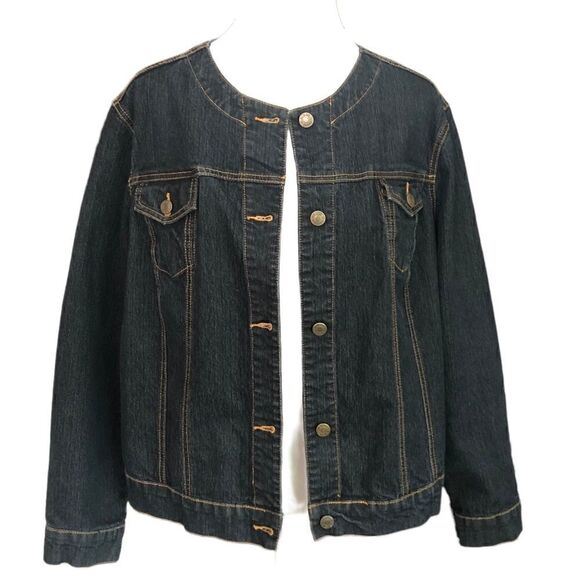 Denim Jacket Be Kind Custom Back Panel - 1XL - Like New Condition Urban flair - Picture 6 of 14